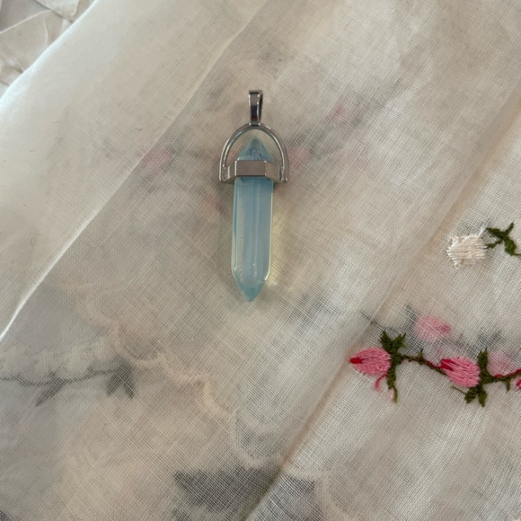NWOTS Opalite Hexagon Point Pendulum Pendant Chakra Reiki Healing Amulet - Picture 2 of 4